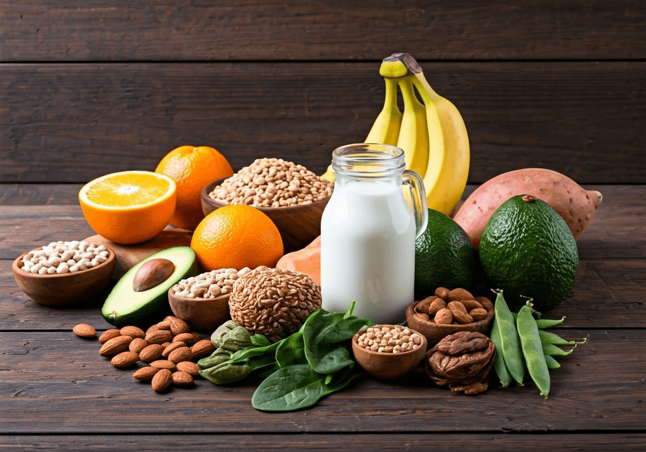 Potassium-rich food spread.