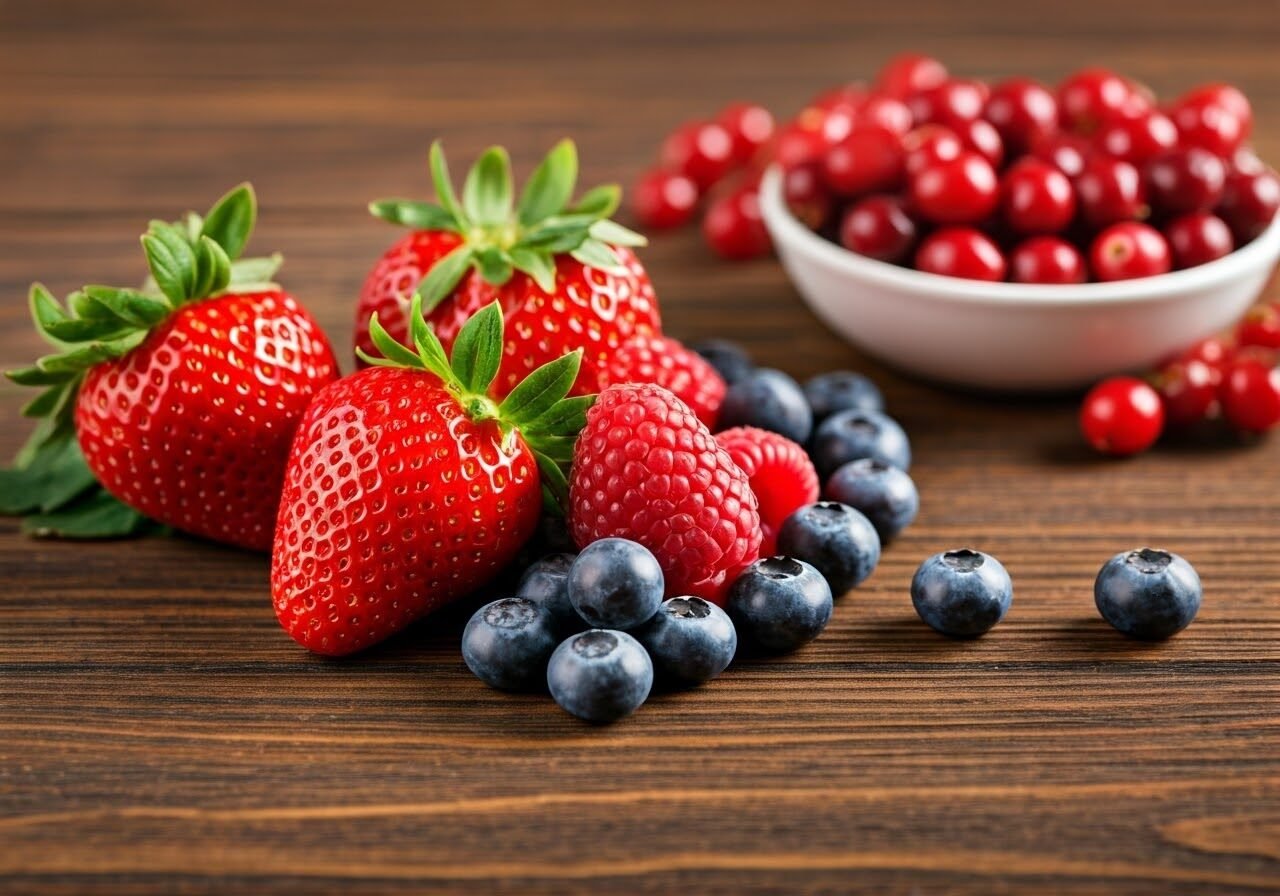 Assorted vitamin C-rich berries