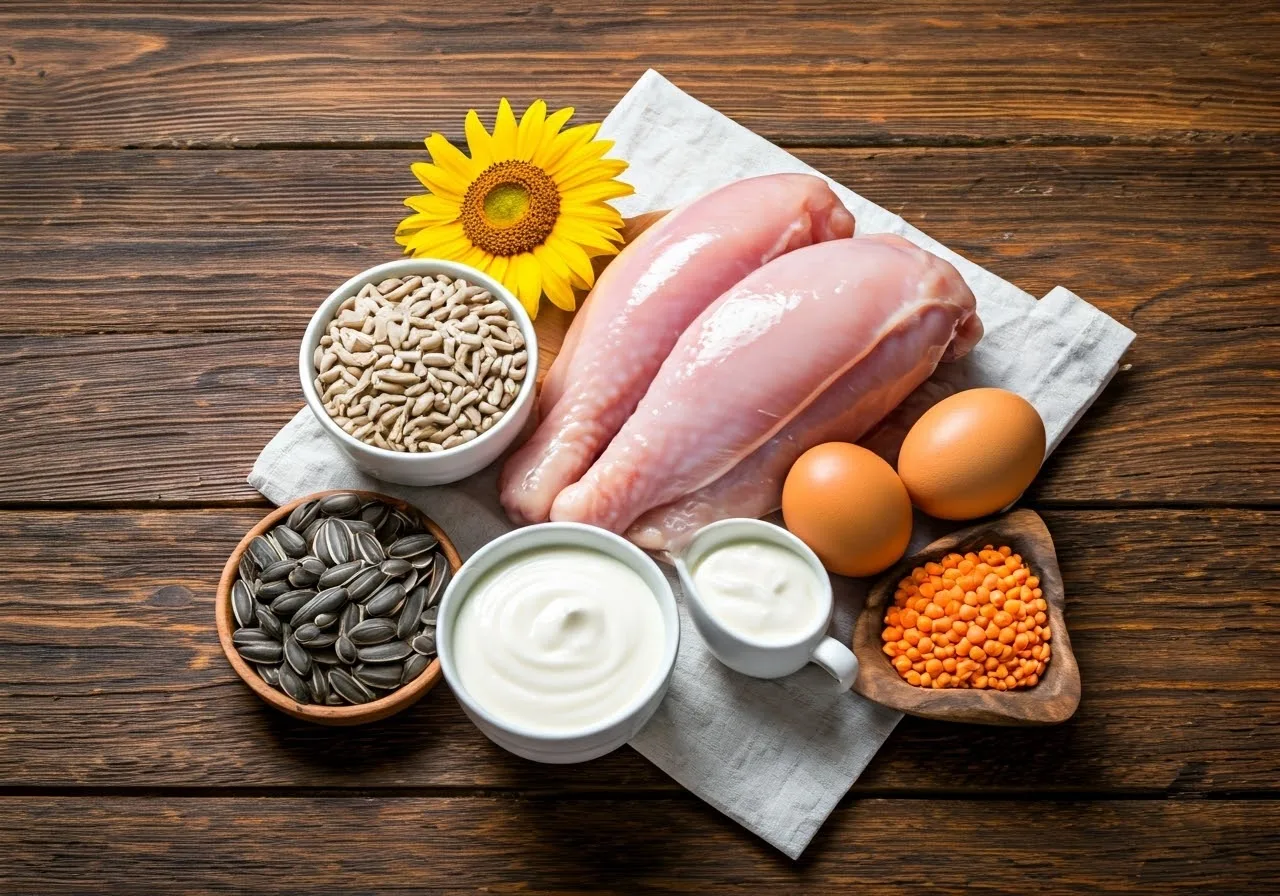 Foods high in L-Cysteine.