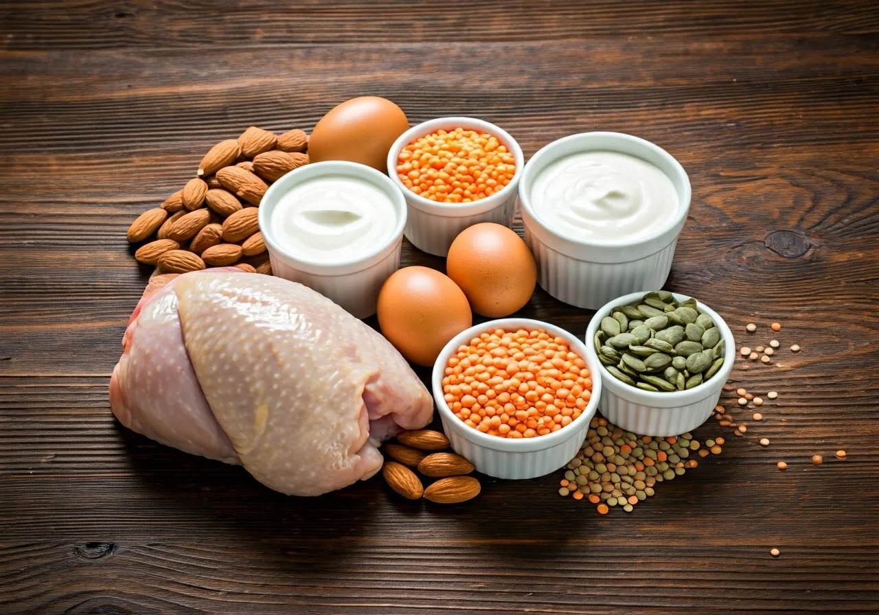 Foods rich in L-Cysteine.