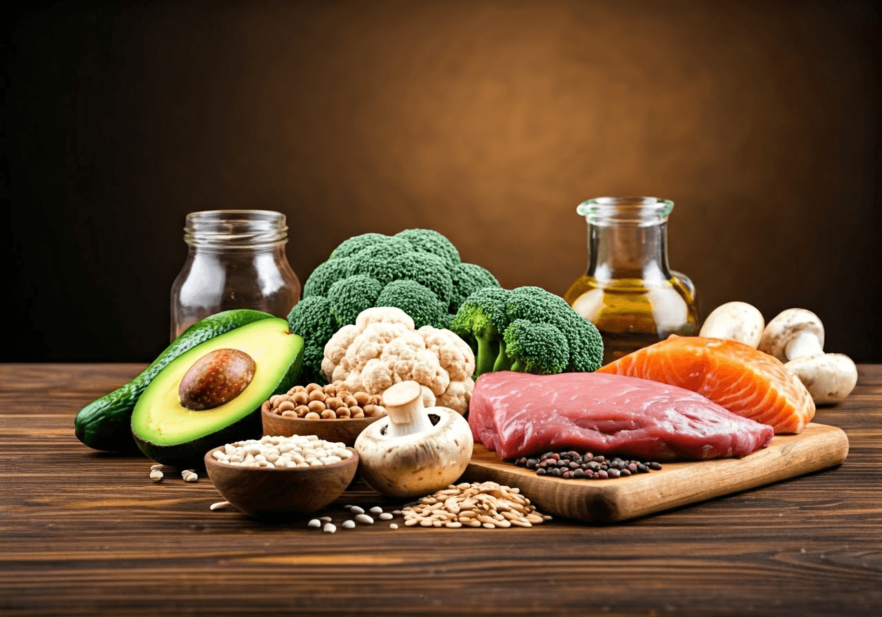 Vitamin B5-rich foods displayed.