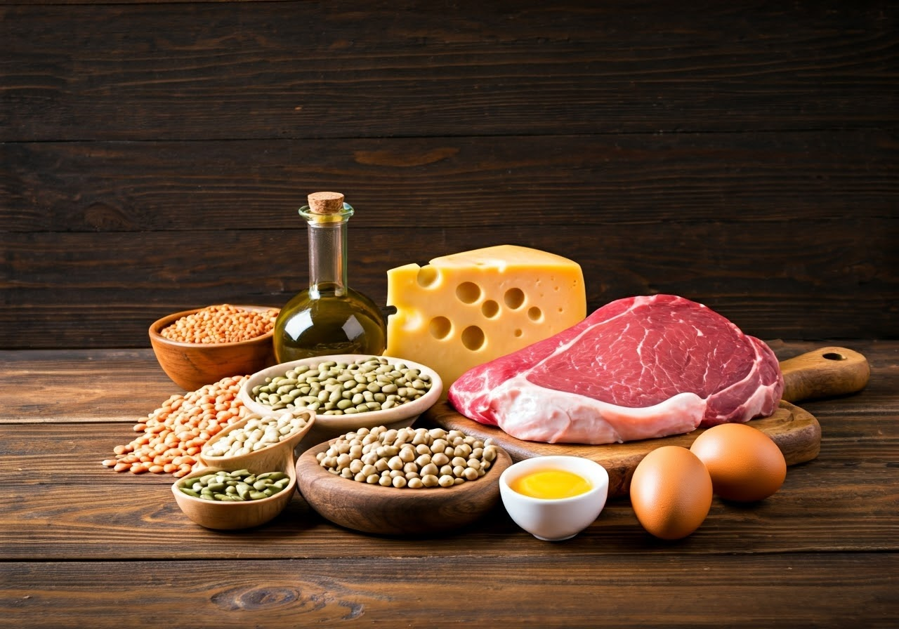 Foods rich in L-cysteine.