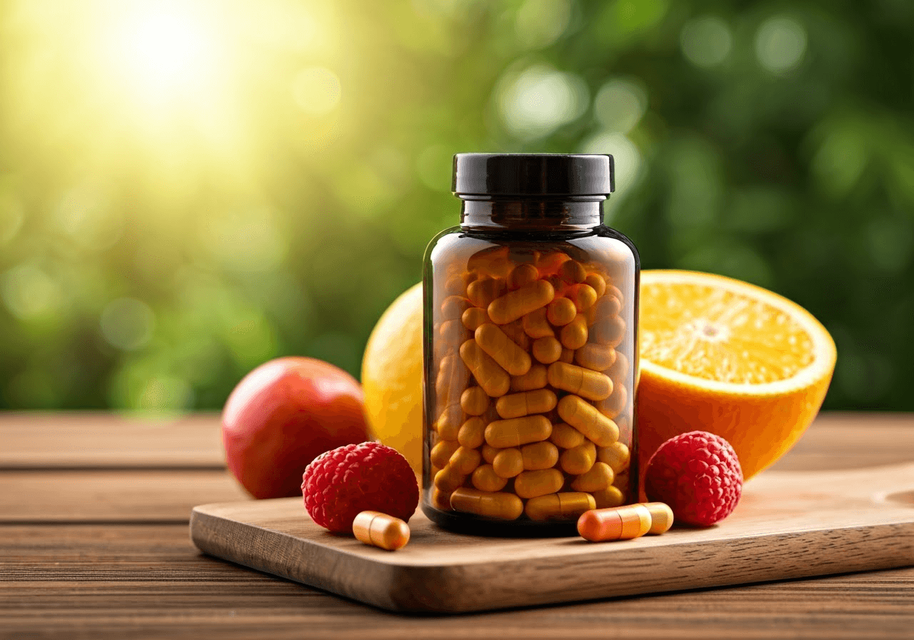 L Lysine capsules with fruits