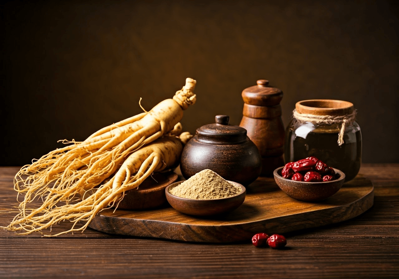 Different forms of ginseng