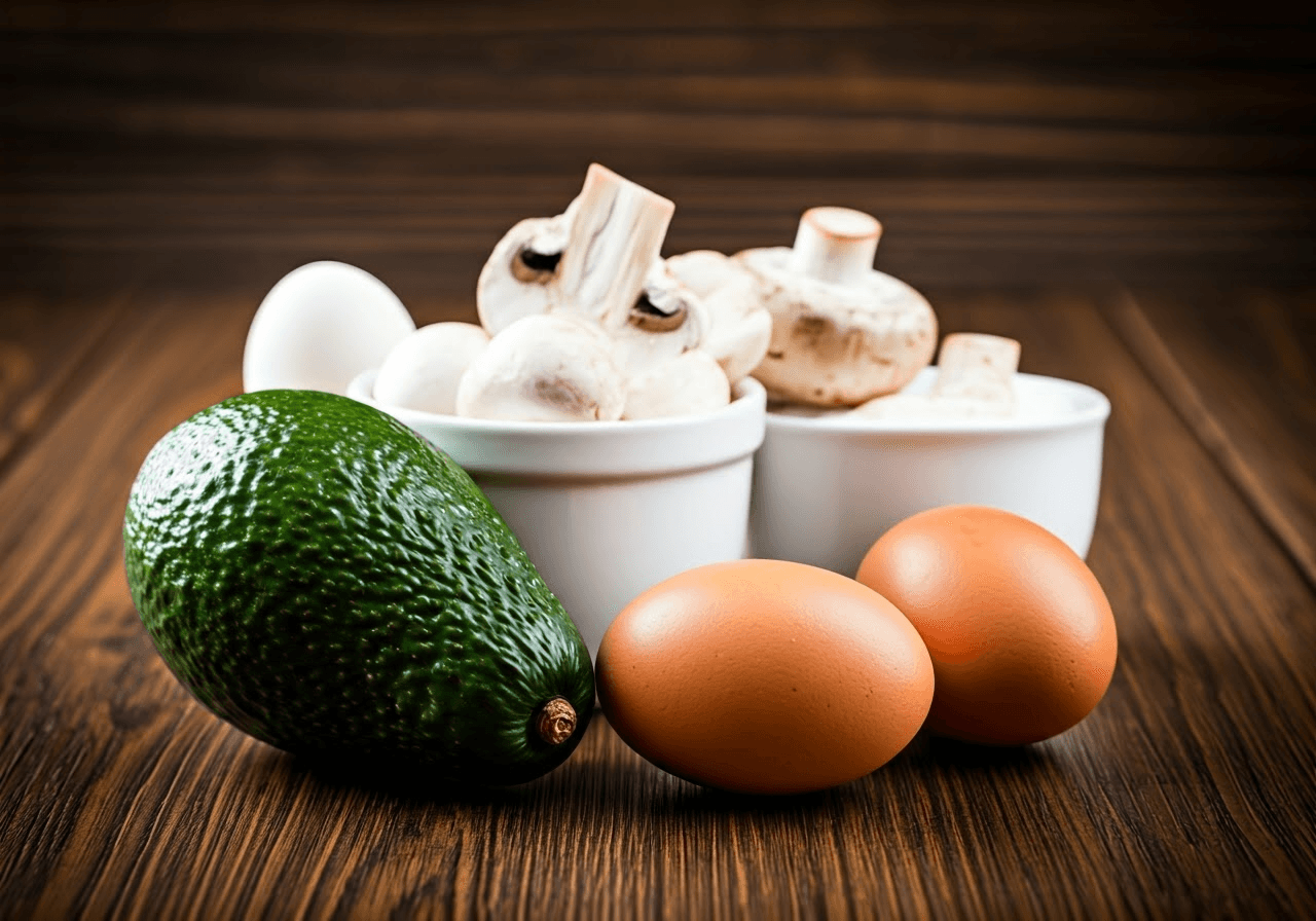 Assorted foods rich in Vitamin B5